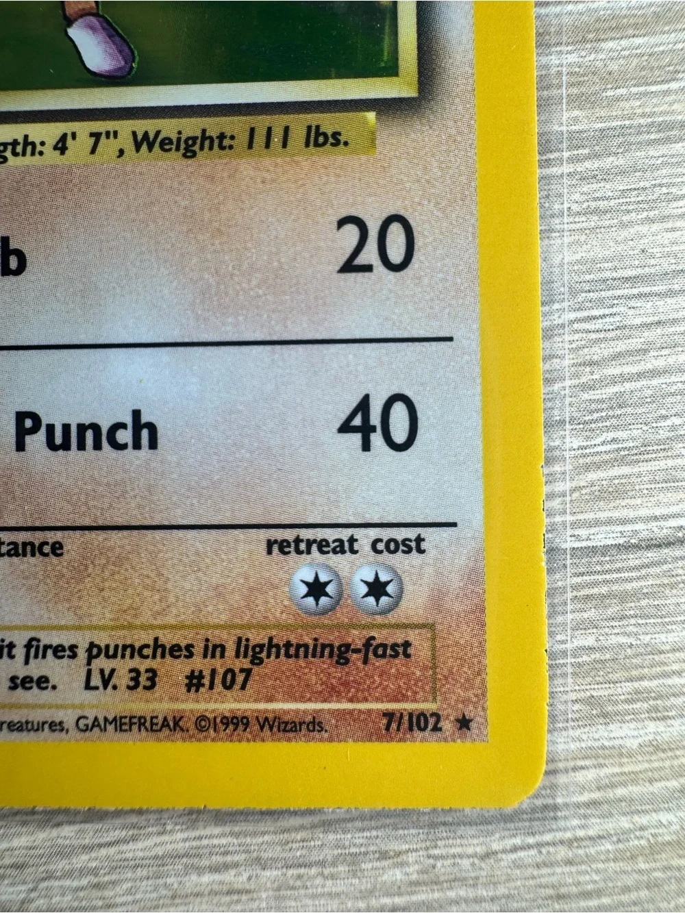 Hitmonchan #7/Pokemon Base Set